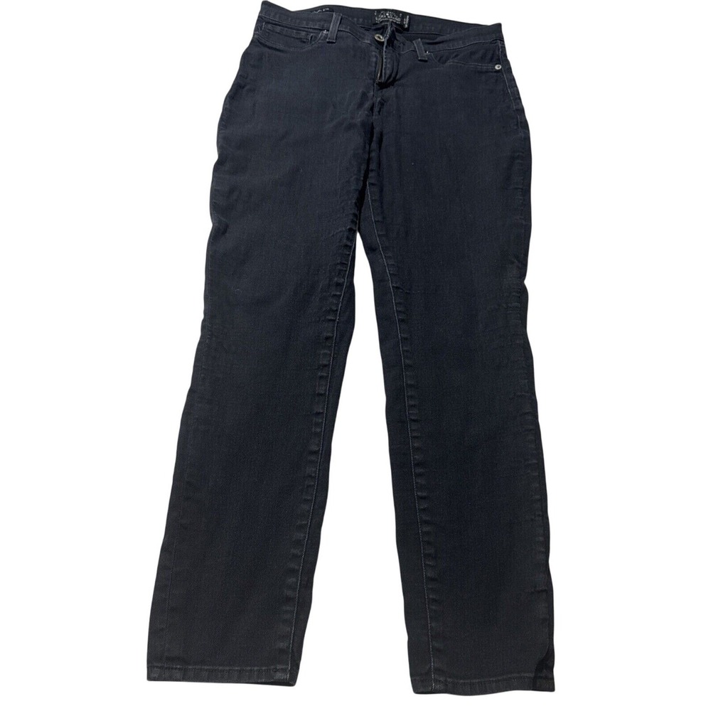 Lucky Brand Jeans Mens 31x29 Black‎ Slim Straight Leg Waist Stretches 5 Pocket
